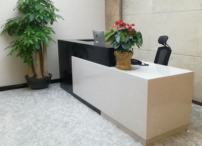 辦公家具前臺接待區(qū)